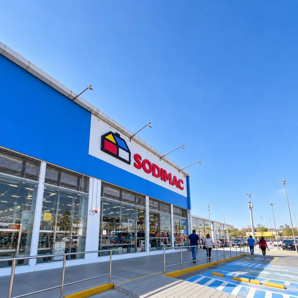 Fachada de una tienda Sodimac